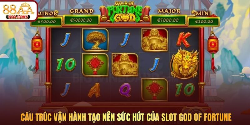 Cấu trúc vận hành tạo nên sức hút của slot God of Fortune