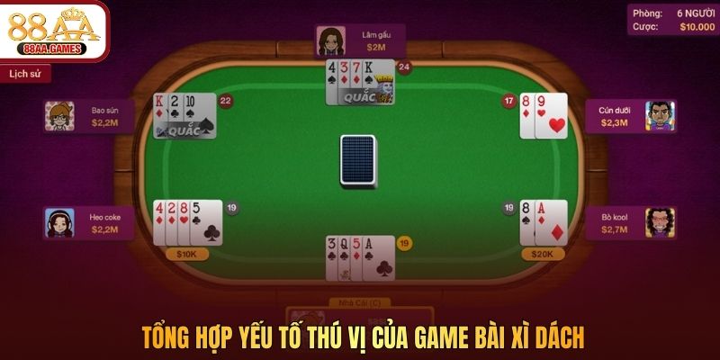 Tổng hợp yếu tố thú vị của game bài Xì Dách